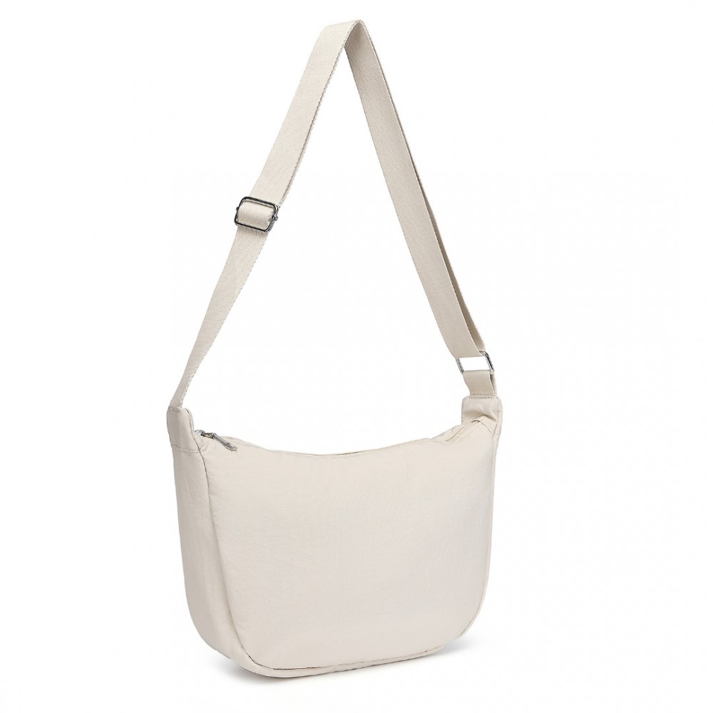 Miss Lulu Minimalistická vodeodolná crossbody kabelka S2415 - béžová-BG-(1)-1000x1000